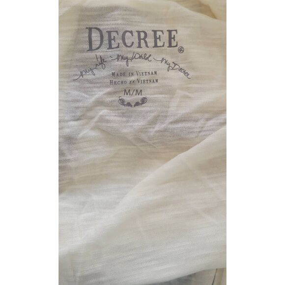 DECREE Sz M Open Front Lt Rayon Cardigan w/ Braided Belt New - Picture 6 of 8